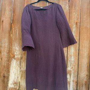 isabella bird silk dress Anthropologie Isabella Bird 100% Silk Dress Sz 4 Raisin Fitted Romantic Feminine